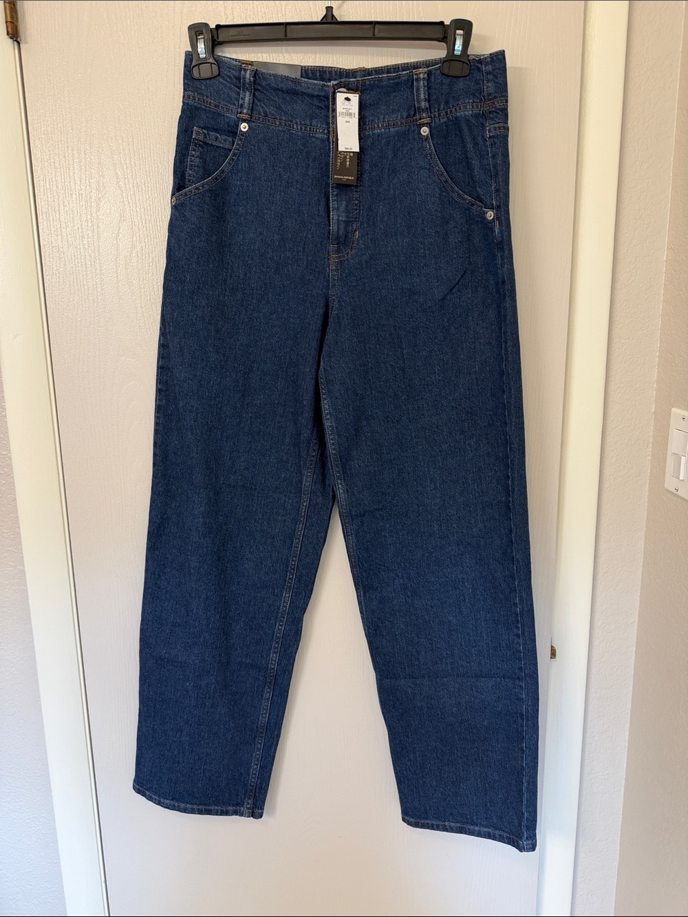 Banana Republic Women's Dark Blue Straight-Leg Jeans